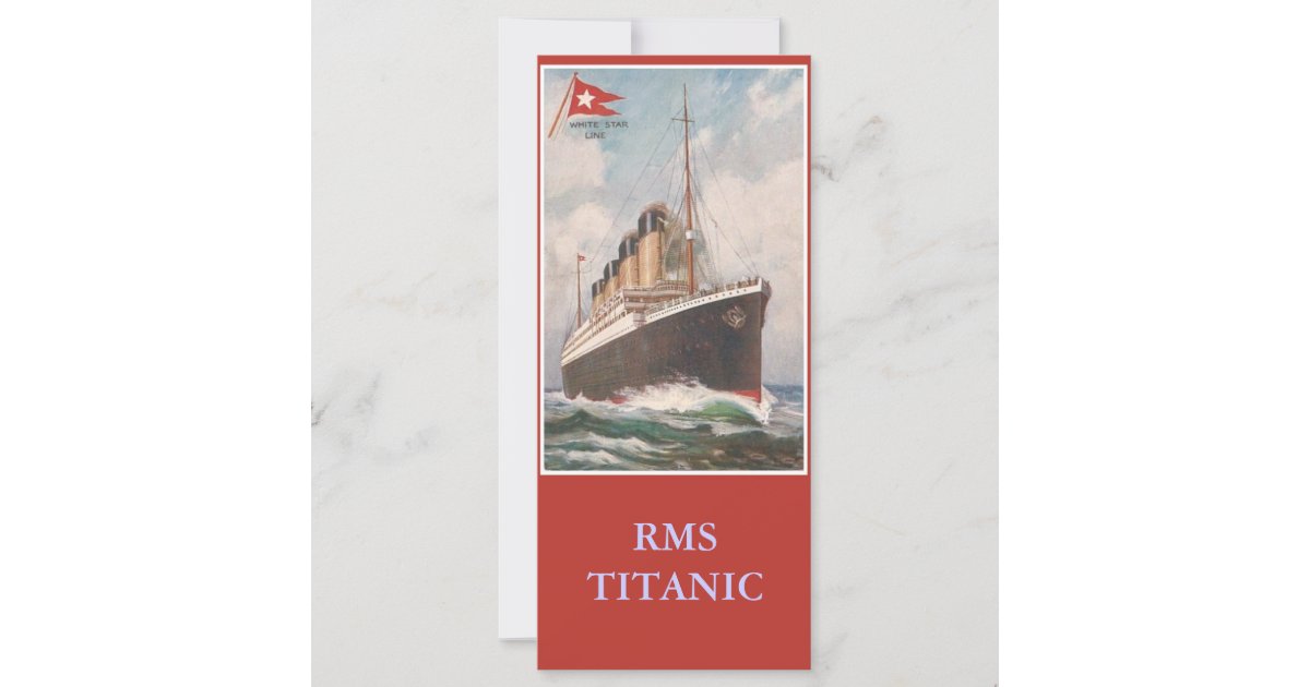 RMS Titanic bookmark | Zazzle