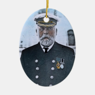 RMS Titanic Captain Edward J. Smith Ceramic Ornament