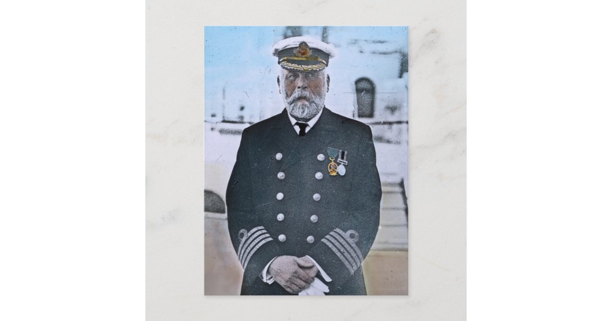 RMS Titanic Captain Edward J. Smith Postcard | Zazzle