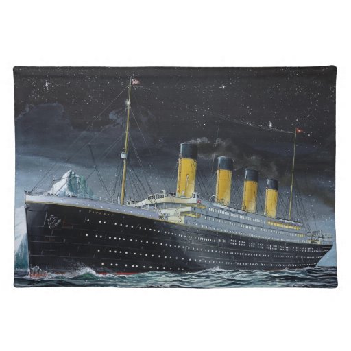 RMS Titanic Cloth Placemat | Zazzle