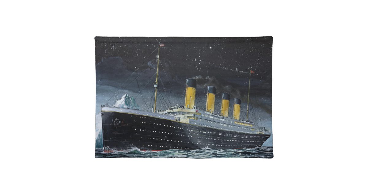 RMS Titanic Cloth Placemat | Zazzle