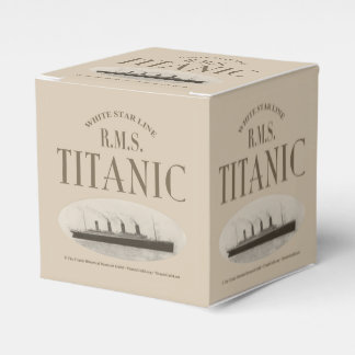 RMS Titanic Ghost Ship Sepia Classic 2x2 Favor Box