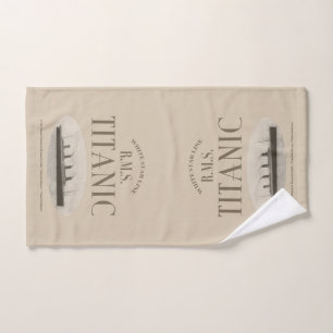 RMS Titanic Ghost Ship Sepia Hand Towel