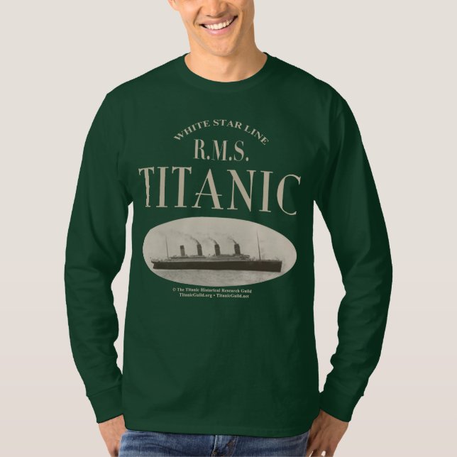 RMS Titanic Ghost Ship Sepia Long Sleeve T-Shirt (Front)