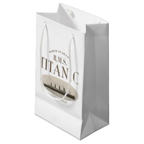 RMS Titanic Ghost Ship Sepia Small Gift Bag White