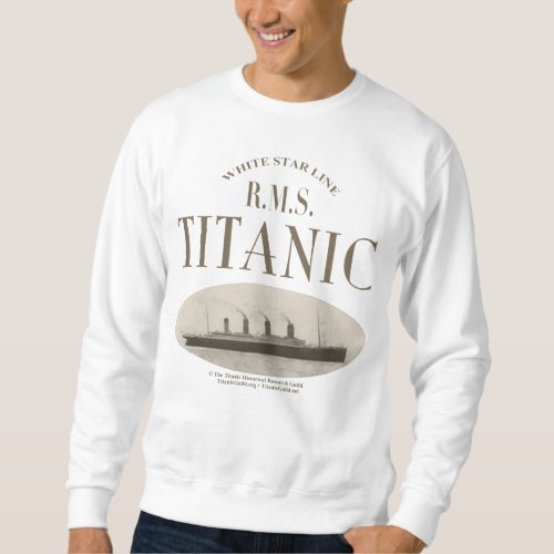 RMS Titanic Ghost Ship Sepia Sweatshirt