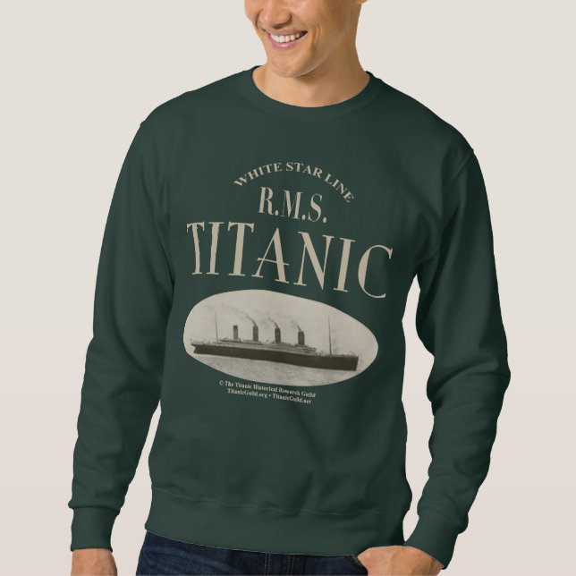 RMS Titanic Ghost Ship Sepia Sweatshirt (Front)