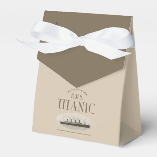 RMS Titanic Ghost Ship Sepia Tent Favor Box