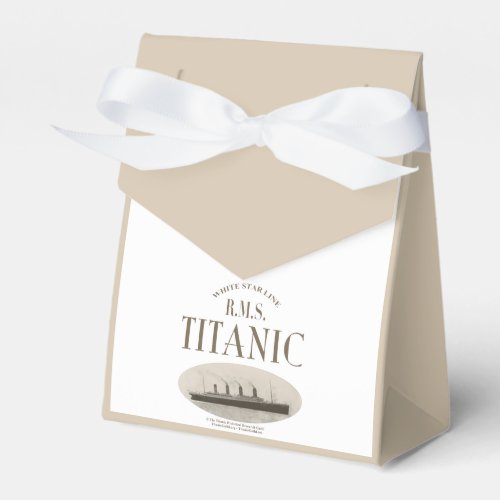 RMS Titanic Ghost Ship Sepia White Tent Favor Box