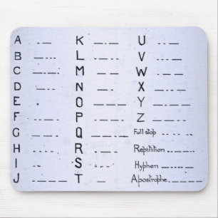 RMS Titanic Morse Code Vintage S.O.S. Mouse Pad