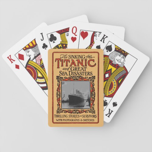 RMS Titanic Nautical Cruise Ship Disaster 1912  Poker Cards