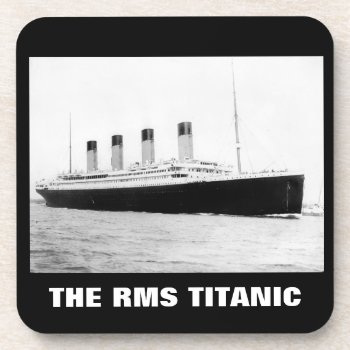 Rms Titanic Passenger Liner  Beverage Coaster by stanrail at Zazzle