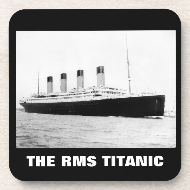 RMS Titanic Passenger Liner  Beverage Coaster (Front)
