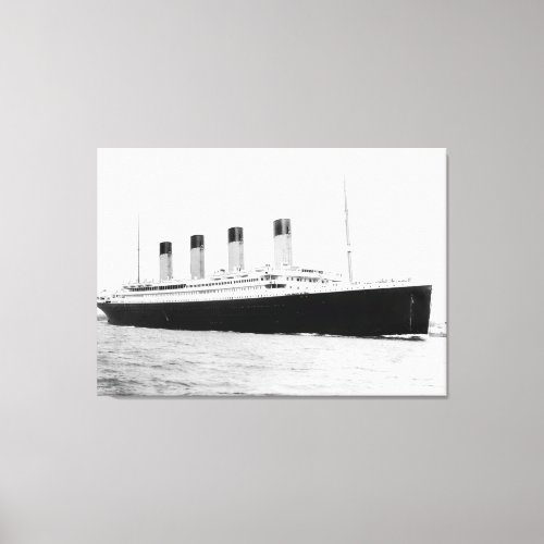RMS Titanic Passenger Liner Canvas Print