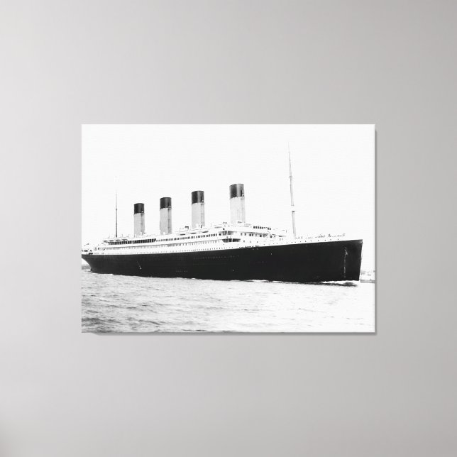 RMS Titanic Passenger Liner Canvas Print (Front)
