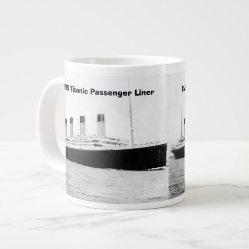 RMS Titanic Passenger Liner Jumbo Mug