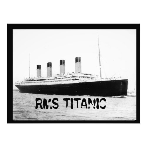 RMS Titanic Passenger Liner  Photo Print