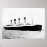 RMS Titanic Passenger Liner Poster