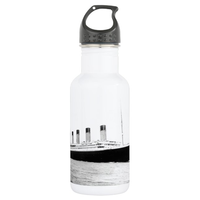 RMS Titanic Passenger Liner Stainless Steel Water Bottle (Front)