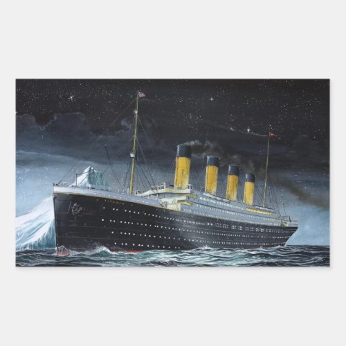 RMS Titanic Rectangular Sticker