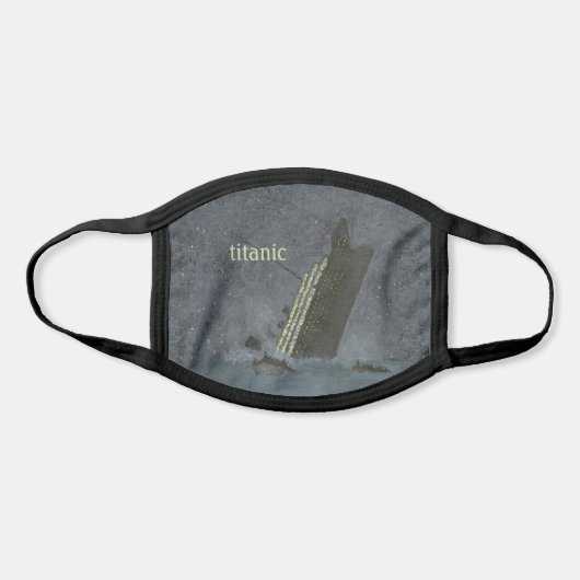 RMS Titanic Ship Sinking Maritime Disaster Face Mask (Front)