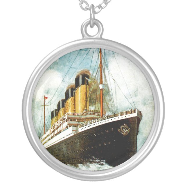 RMS Titanic Silver Plated Necklace (Front)