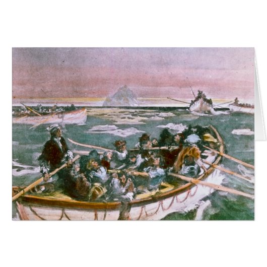 RMS Titanic Survivors in Lifeboats Next Morning (Front Horizontal)