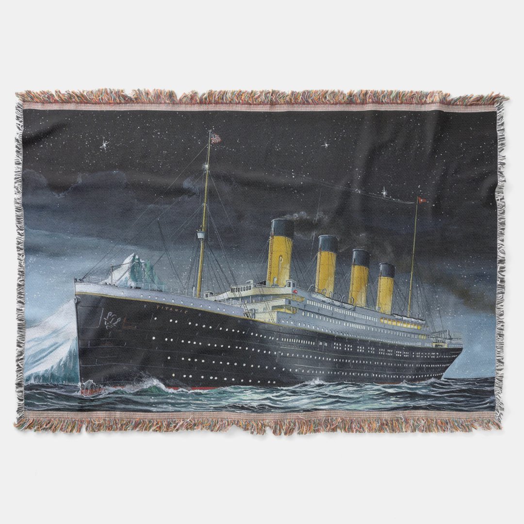 RMS Titanic Throw Blanket | Zazzle