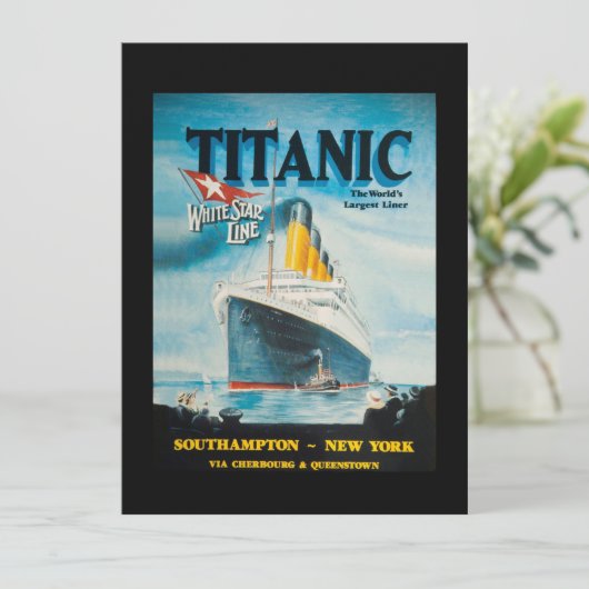 RMS Titanic Travel Ad (Standing Front)