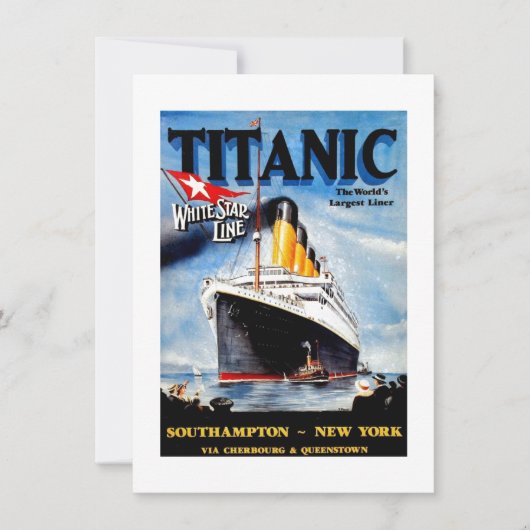 RMS Titanic Travel Ad (Front)