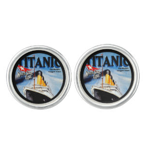 RMS Titanic Travel Ad Cufflinks