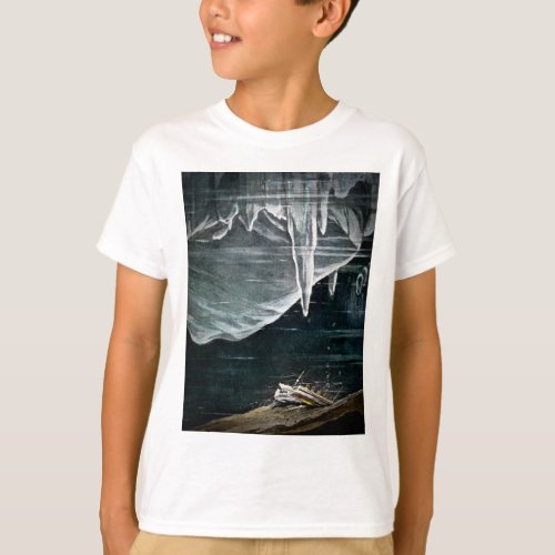 RMS Titanic Under the Sea and Icebergs Vintage T_Shirt