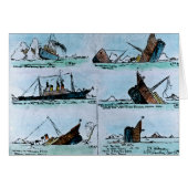 RMS Titanic Vintage Illustration of Sinking (Front Horizontal)