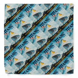 RMS Titanic Vintage Poster Art Bandana