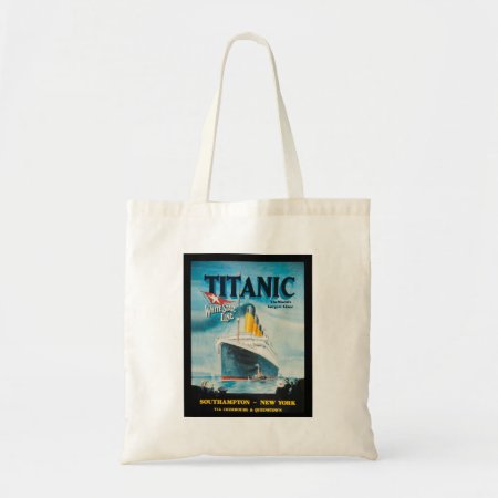 Rms Titanic Vintage Poster Art Tote Bag