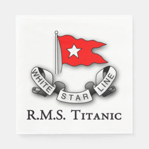 RMS Titanic White Star Line Napkins