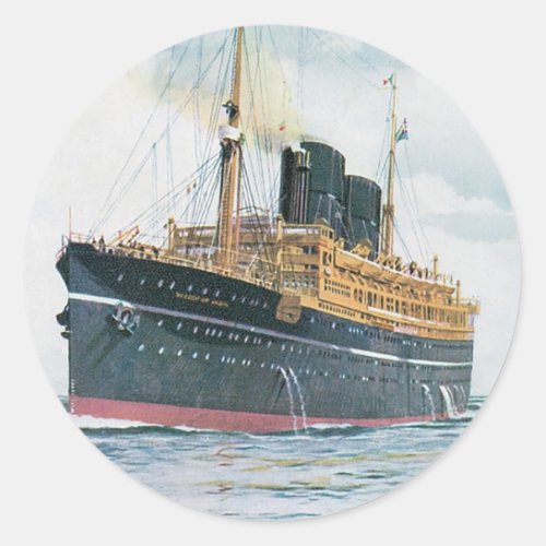 RMS Viceroy of India Classic Round Sticker