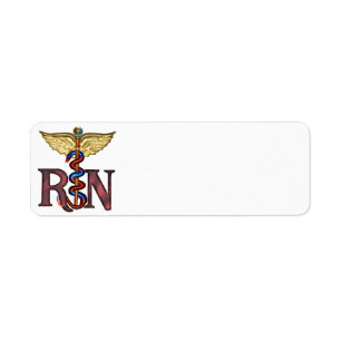 RN Caduceus Label