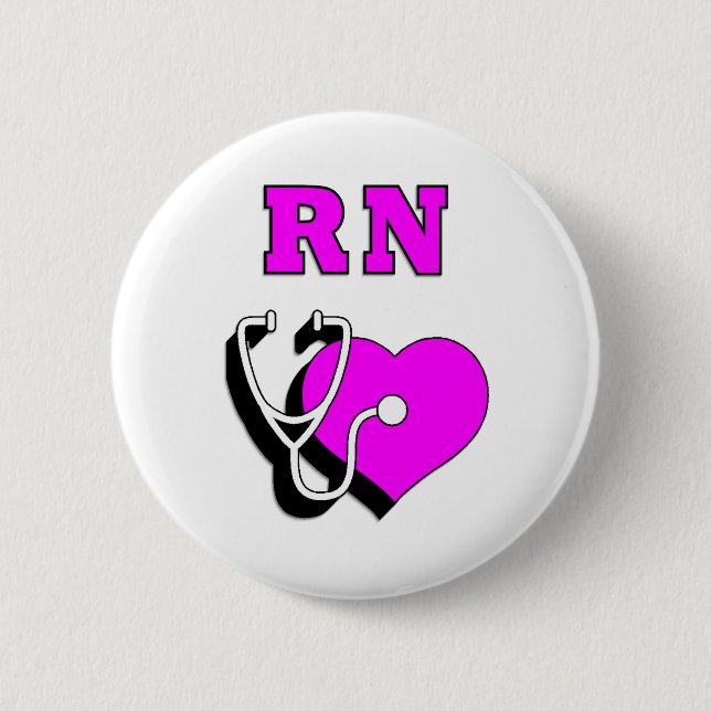 RN Care Pinback Button (Front)