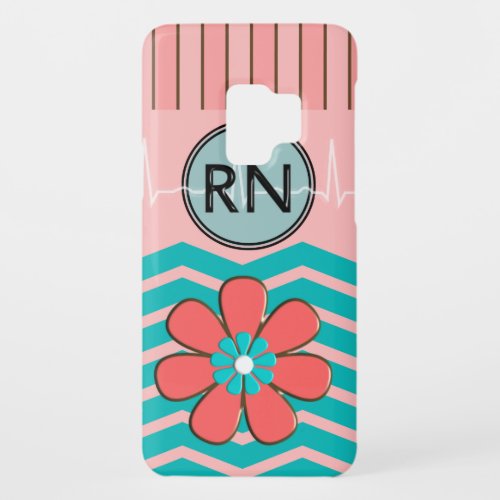 RN Chevron Pattern Pink and Blue Case_Mate Samsung Galaxy S9 Case