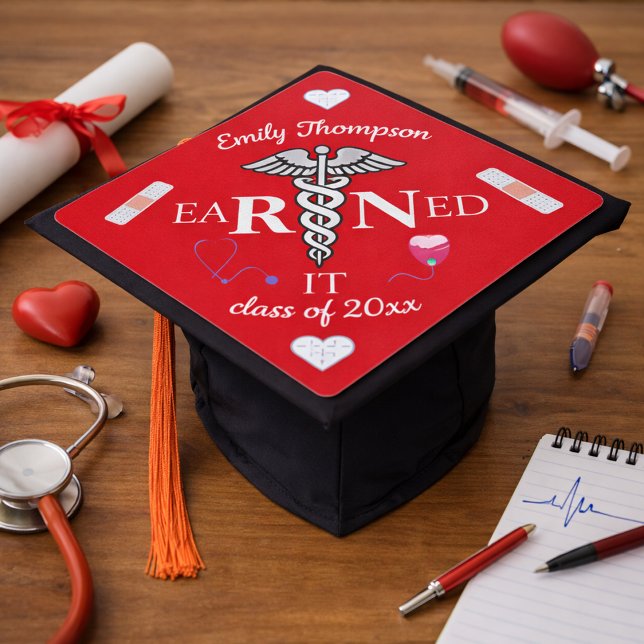 RN Earned it Graduation Cap Topper (Creator Uploaded)