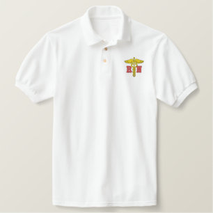 Rn Embroidered Polo Shirt