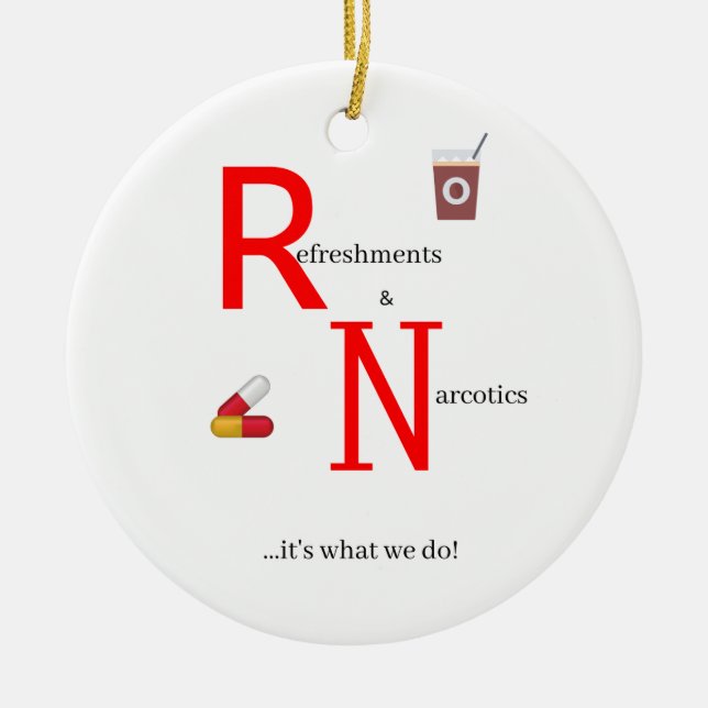 RN Funny Ornament (Front)