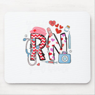 Rn Good Hands Cute Nurse Nursing Student Graduatio Mouse Pad
