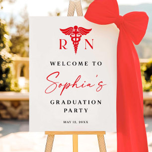 RN graduation party welcome sign, Nurse graduation Foam Board