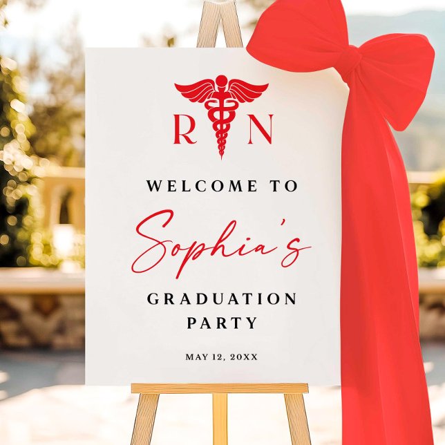RN graduation party welcome sign, Nurse graduation Foam Board (Creator Uploaded)