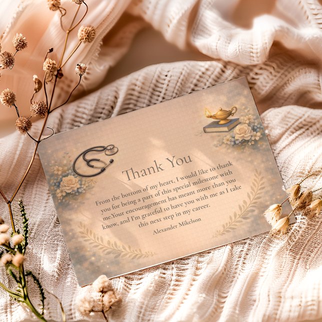 RN Graduation Pinning Ceremony Party Thank You Card (Creator Uploaded)