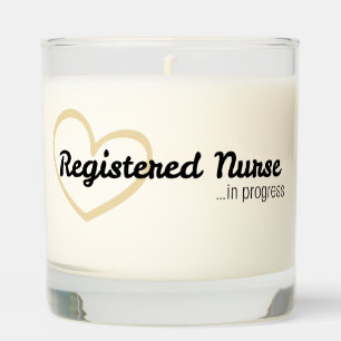 RN in Progress Nursing Student  Scented Candle