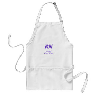 RN in purple Adult Apron