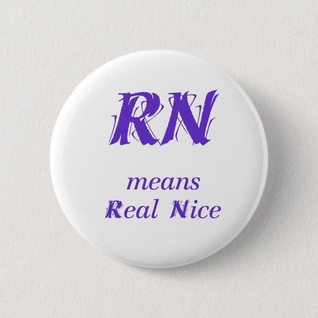 RN in purple Button (Front)